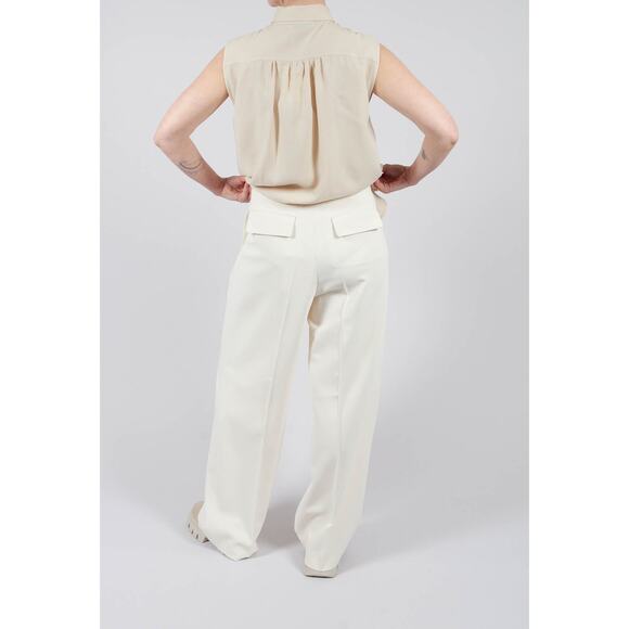 Beatrice B Mira Wide Leg Pants Trousers in Sea Salt 0 - Picture 3 of 6